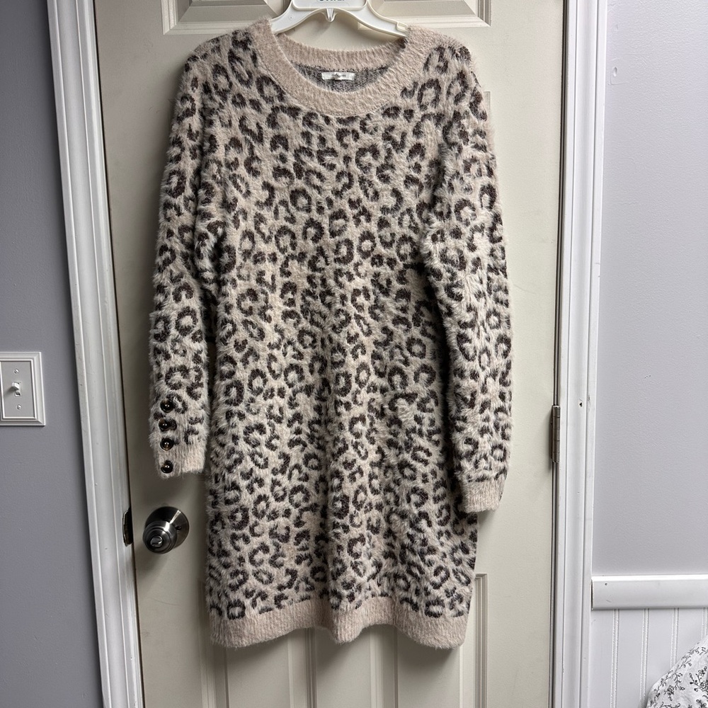 Maurices Fuzzy Knit Sweater in Cream